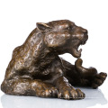 Статуя Tpal-064 статуи леопарда диких животных малого размера ручной работы